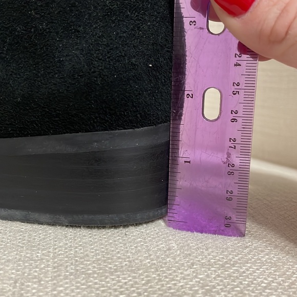 NWT TOMS Shaye Black Suede Booties Size 11 - Picture 10 of 13